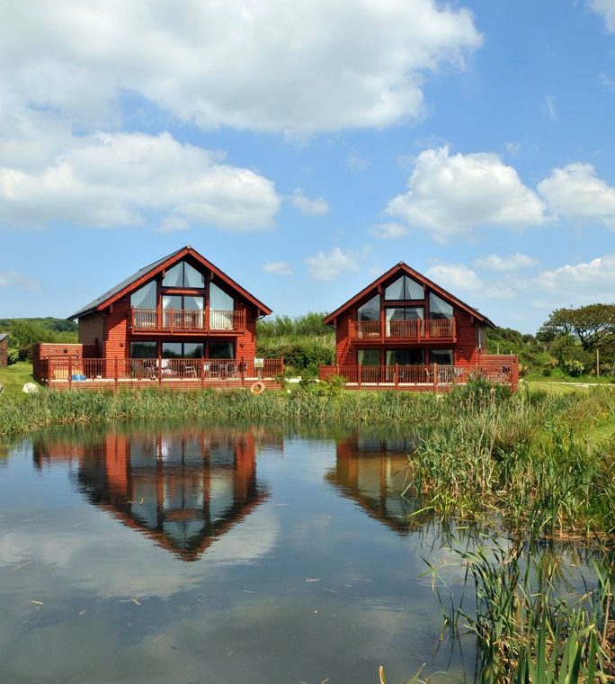 Two side by side lodges on Retallack Resort